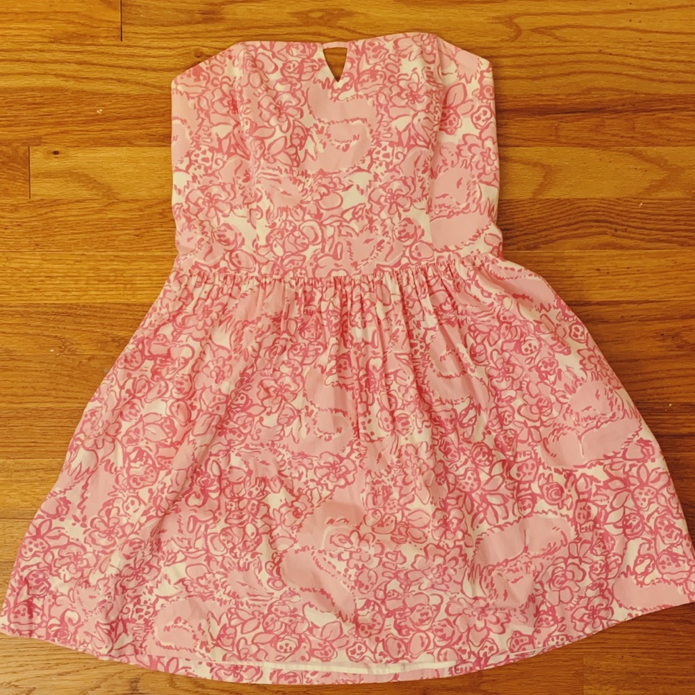 Lilly Pulitzer Dress Strapless Size 8